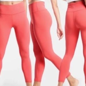 Athleta Elation 7/8 Tight Melon Pink Coral Size XS - EUC!